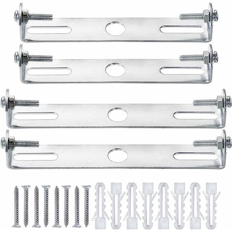 Paquets Fixation Plafonnier, Rosace Plafond, Lustre Support De Lumière Universel Argenté Avec Vis Et Ecrous, Base De Plafond en Acier Au Carbone