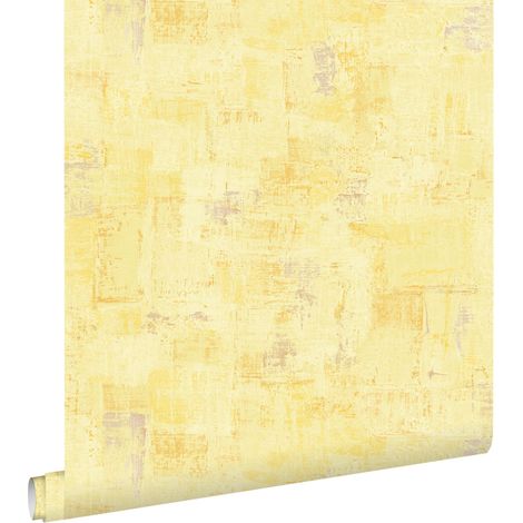papier peint motif pictural jaune - ESTAhome (1/5)