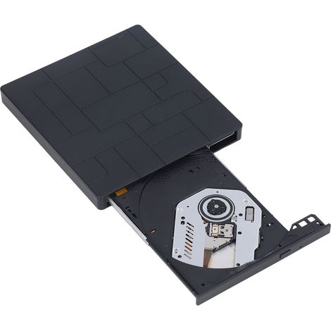 Graveur DVD externe ultra-fin 6 en 1, compatible USB 3.0 et USB 2.0 Type C, pour PC et ordinateurs portables Windows. Compatible USB 3.0 et USB 2.0.