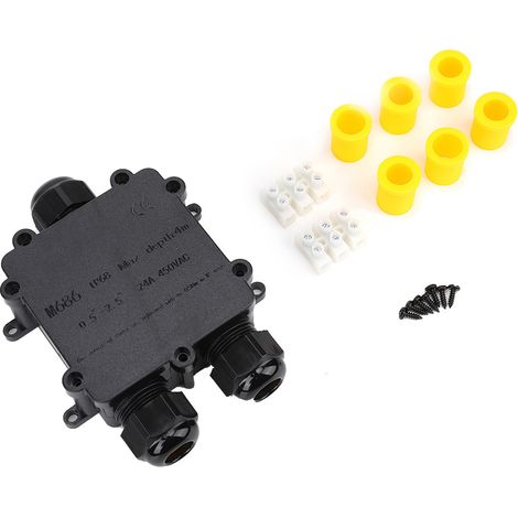 Boîte de jonction étanche IP68 en plastique M686 pour câble extérieur, boîte de jonction électrique 3 voies type Y (1/5)