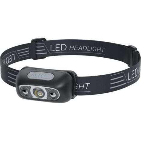 Wiederaufladbare USB-Stirnlampe mit LED-Sensor, leicht, IPX4, 120 lm (1/4)
