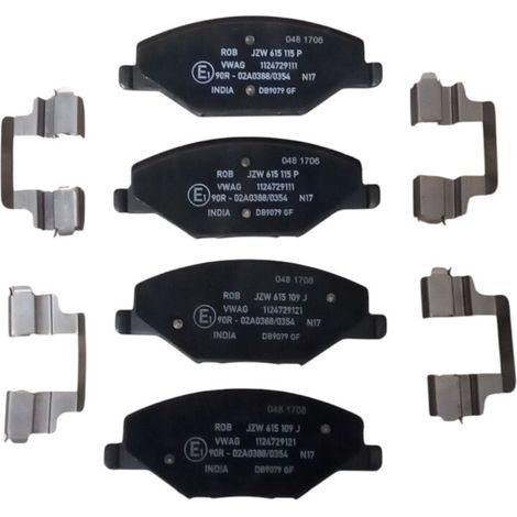 Pastiglie freno anteriori originali compatibile per skoda fabia ii dal 2008-2014