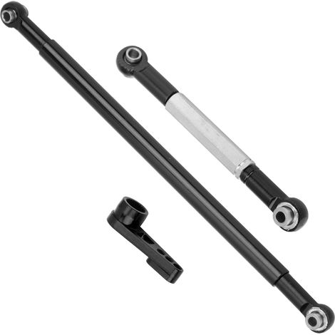 Biellette de direction en alliage d'aluminium pour voiture RC MN86K 1/12, noire (1/5)