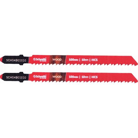 T-förmiges Sägeblatt (T) für Holzstichsäge T101B 100 mm 10 Zähne pro Zoll HCS Schmith (1/5)
