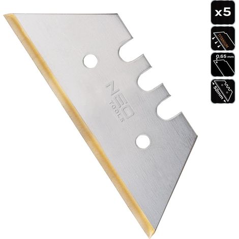 5x Profi Titan Trapezklingen (1/2)