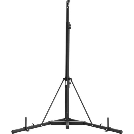 Mophorn Soporte de acero para saco de boxeo, equipo de entrenamiento de altura ajustable con base con peso, soporta hasta 63 kg, soporte independiente para entrenamientos en el gimnasio en casa. (1/5)