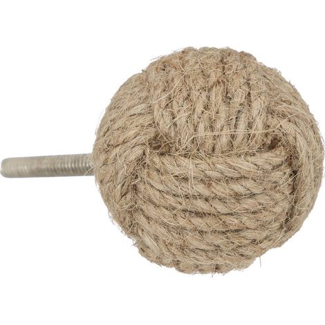 Pomelli per mobili x2 dayana in juta e metallo d4cm - Atmosphera créateur d'intérieur (1/2)