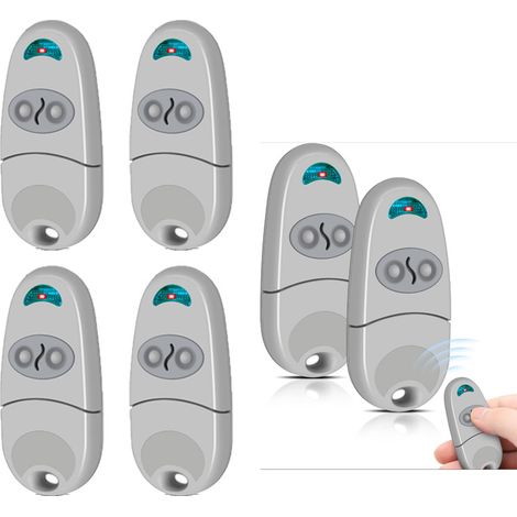 6 PiecesTelecommande Portail 433.92 MHz, EV, NA, EE, Télécommande de Portail, 2 Boutons, Télécommande Porte de Garage, Bip Portail Remote Control Badge Portail (1/5)