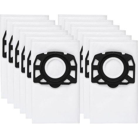 12 sacs d\\'aspirateur KFI 357 pour Kärcher KWD1, KWD2, KWD3,WD2 Plus, WD3,SE 4001, SE 4002,SE 4, SE 4 Plus Aspirateur, 2.863-314.0 (1/5)