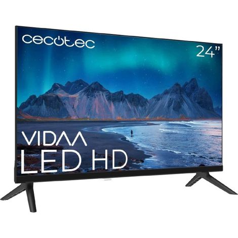 Cecotec Smart TV, LED TV de 24 Inches HD Resolution A5 Series ALH50024. Smart TV VIDAA, système audio Dolby, WiFi intégré, de sortie casque, Chromecast, 3 HDMI et 2 USB. (1/2)