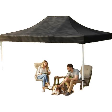 Carpa con toldo, protección exterior, fácil montaje, verde militar (1/2)