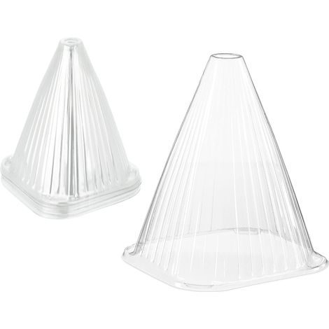 22 x 19 x 19 cm, PVC, Transparent Cônes de forçage en Lot de 24, Protection Contre Escargot, Gel, Croissance (1/5)