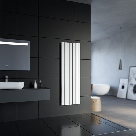 SONNI Design Flach Heizkörper 1600 x 539 mm Weiß Badheizkörper Einlagig Heizkoerper Vertikal Paneelheizkörper