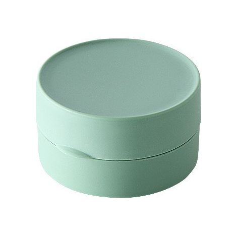 2er-Pack runde Seifenbox aus Kunststoff mit Deckel, kleine Seifenbox für unterwegs, wasserdichte runde Seifenmühle, solide runde Seifenmühle, Aufbewahrung für Badezimmer und Fitnessstudio