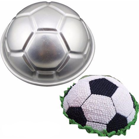 Molde para hornear con forma de balón de fútbol en 3D