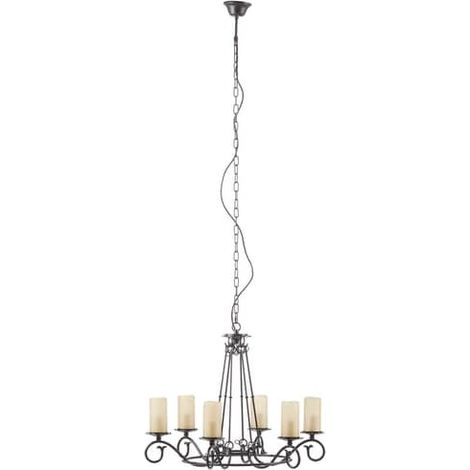 [GEBRAUCHT] B-Ware Orion Kronleuchter Bente Pendelleuchte Hängeleuchte Deckenlampe E14 sechsflammig (1/2)