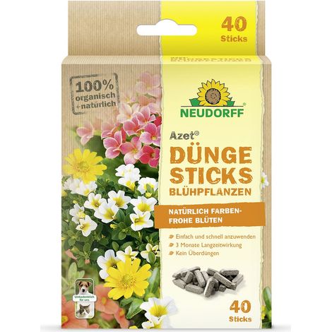 NEUDORFF® Azet® DüngeSticks für Blühpflanzen - 40 Sticks