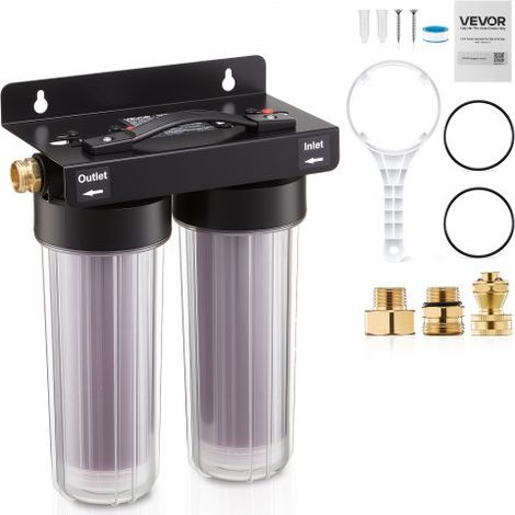 Deionisiertes Wassersystem für Autowäsche 189 L, Deionized Autowaschanlage mit Dualen 0,5L Farbwechselnden DI-Harz-Filterkartuschen, Entionisiertes Wassersystem für KFZ Motorrad Fensterreinigung (1/5)
