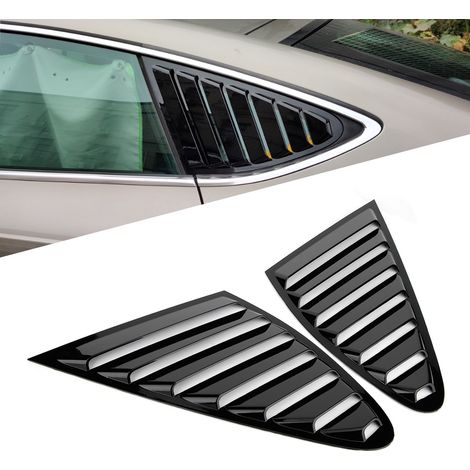 Garniture de protection de vitre latérale noire brillante pour Audi A7 (2009-2018) (1/4)