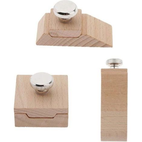 Cale à Poncer en Bois Generic, Outil DIY Abrasif/Polissage Cuir (Fait à Main, Artisanat) couleurs multiples OUTIL DE TOUR (1/4)