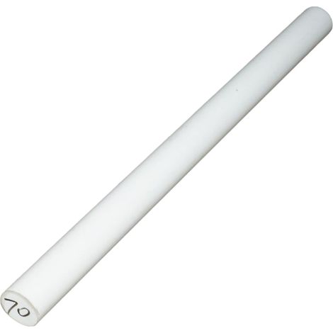 Barra di teflon PTFE, politetrafluoroetilene bianca 100x330mm 6.15 Kg. (1/3)