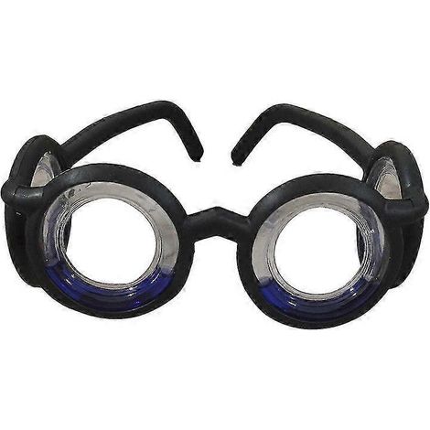 Brille gegen Übelkeit und Schwindel, neu für 2024 – Verbessertes Modell – Trendiges Schwarz