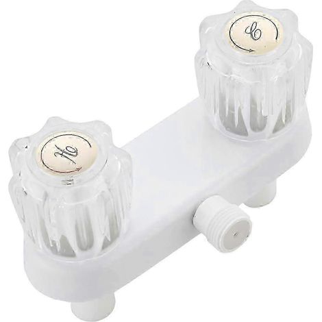 Robinet de douche pour camping-car, salle de bain, remplacement de robinet de douche, vanne de douche de 4 pouces pour camping-car avec inverseur et double bouton (1/5)