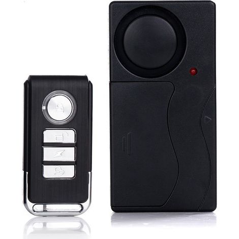Alarme de porte fenêtre, alarme de porte et de fenêtre de protection contre le vol, alarme antivol de porte sans fil avec vibration magnétique, adaptée aux portes et fenêtres