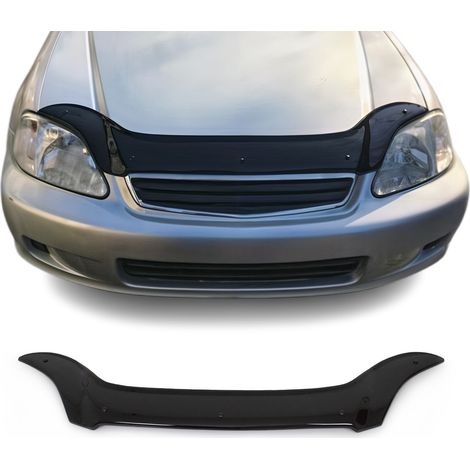 Deflecteurs d'air Capot de Voiture pour Honda Civic 1998-2002 Berline Noir (1/5)