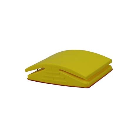 TAMPONE IN GOMMA PER CARTA ABRASIVA CON FISSAGGIO MANUALE E VELCRO- - mm.125x70 PG 339.72 - 1 blister PG