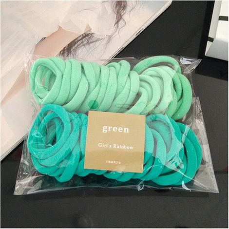 50 élastiques à cheveux sans couture pour tout-petits, doux et confortables, pour cheveux épais et fins, accessoires pour tresses. (1/3)