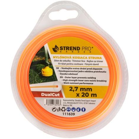 Trimmerfaden DualCut DBR 2,7 mm, L-20 m, rund