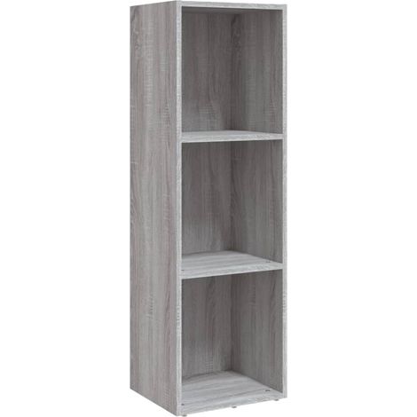 Maison Exclusive - Libreria/Mobile TV Grigio Sonoma 36x30x114 cm Legno Multistrato