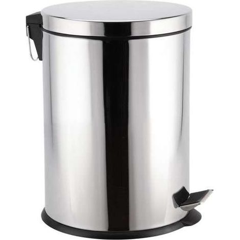 Pattumiera Pedale Inox L 5 Ladydoc 05457