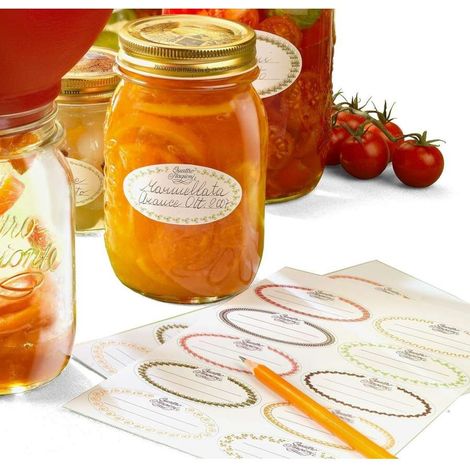 Bormioli Kit 30 Etichette Adesive per Vasi e Conserve (1/3)
