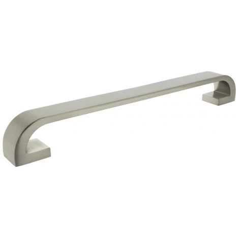Ouvre&Déco – Poignée de meuble zamak nickelé mat 224 mm – Finition moderne pour meubles – Largeur 232 mm – Hauteur 21 mm – Épaisseur 30 mm (1/2)