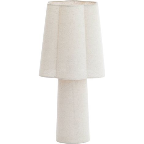 Light & Living - tischlampe - Musaby - beige - textil - stehlampe