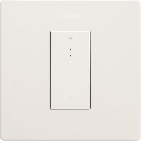 Kit interrupteur réglable connectif à encastrer blanc, série 270, interrupteur mural plat et fin depuis votre smartphone, avec cadre, couvercle et mécanisme, couleur blanche (1/4)