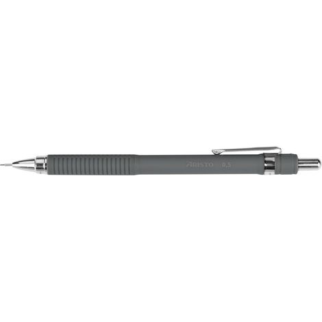 Porte-mine Aristo AR-85711, gris mat, 0,5 mm, grip en caoutchouc, clip en métal