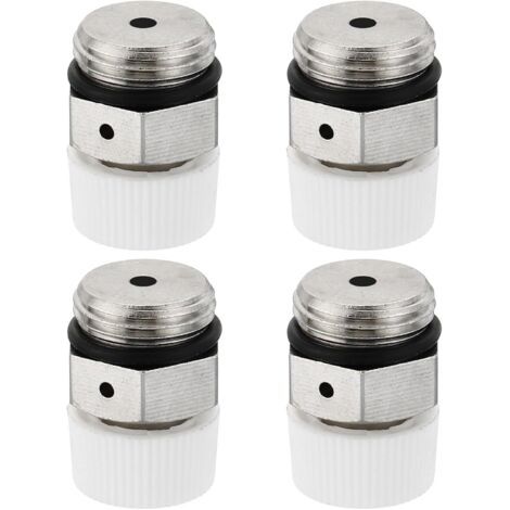 4 Pièces Valves de Purge Automatiques 3/8" avec TêTe en Plastique, Valves de Ventilation en Cuivre pour La LibéRation de L'Air Dans Les SystèMes de Chauffage et de Chauffage (1/5)
