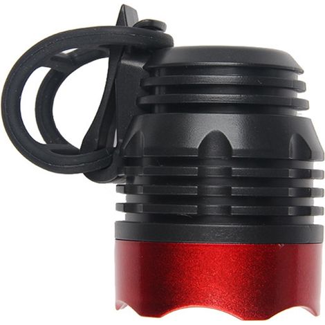 Phare avant vélo étanche LED, lampe de guidon noir et rouge pour cyclisme urbain