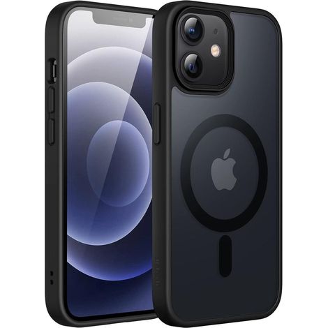 Handyhülle iPhone 12 12Pro MagSafe Stoßfest Dünn Schwarz (1/5)
