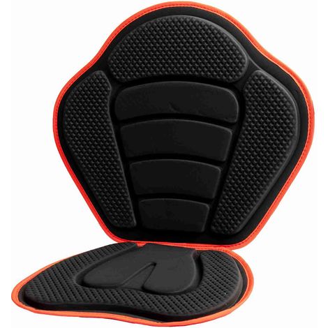 Coussin de siège de kayak rembourré avec support dorsal et sangles réglables pour la navigation de plaisance, le canoë, la pêche (1/5)