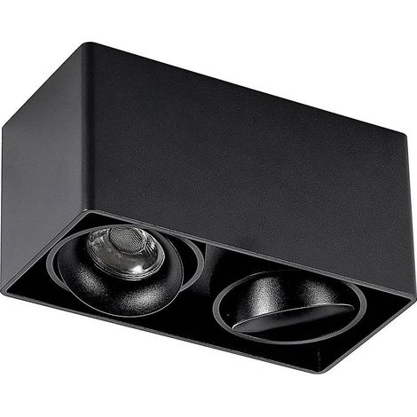 Arcchio Lámpara de techo 'Kubika' en Negro Aluminio
