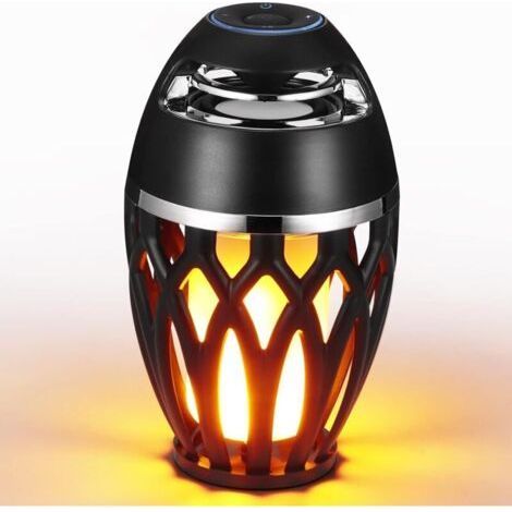 Bluetooth Speaker with LED Flame Light, Waterproof Wireless Speaker, Portable Bluetooth Speaker Gifts for Teens, Girls, Boys, Women, Men (1/4)