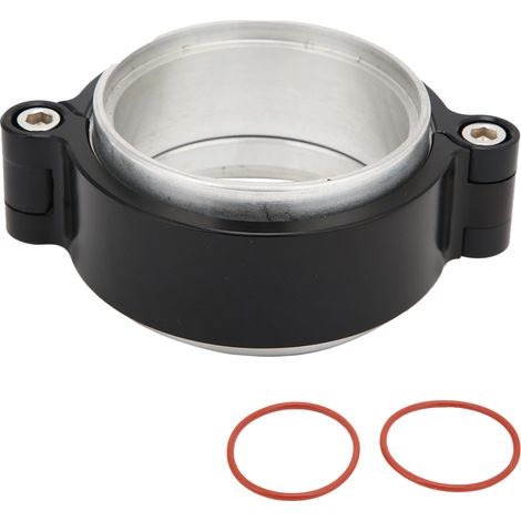Pince HD en alliage d'aluminium noir 800PSI pour pipeline de refroidisseur intermédiaire Turbo 2.5in automobile.