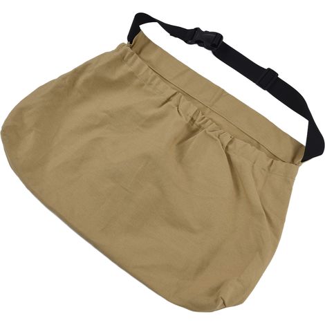 Sac de récolte de fruits ajustable en toile Oxford à attacher à la ceinture pour jardinage - Couleur kaki