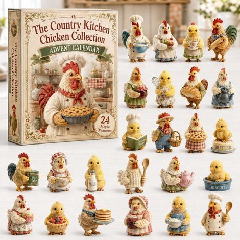 Poulet chef calendrier avent 2026 2D boîte surprise