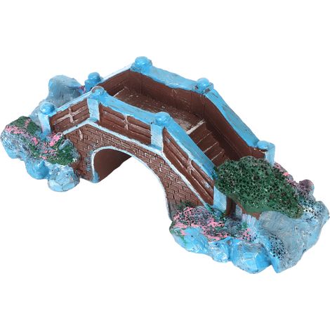 Pont en arche décoratif en résine simulant un aquarium, ornement pour aménagement paysager (1/5)