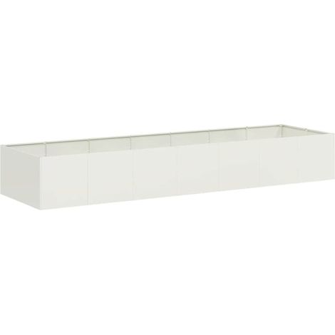 Maison Exclusive - Fioriera Bianca 280x80x40 cm in Acciaio